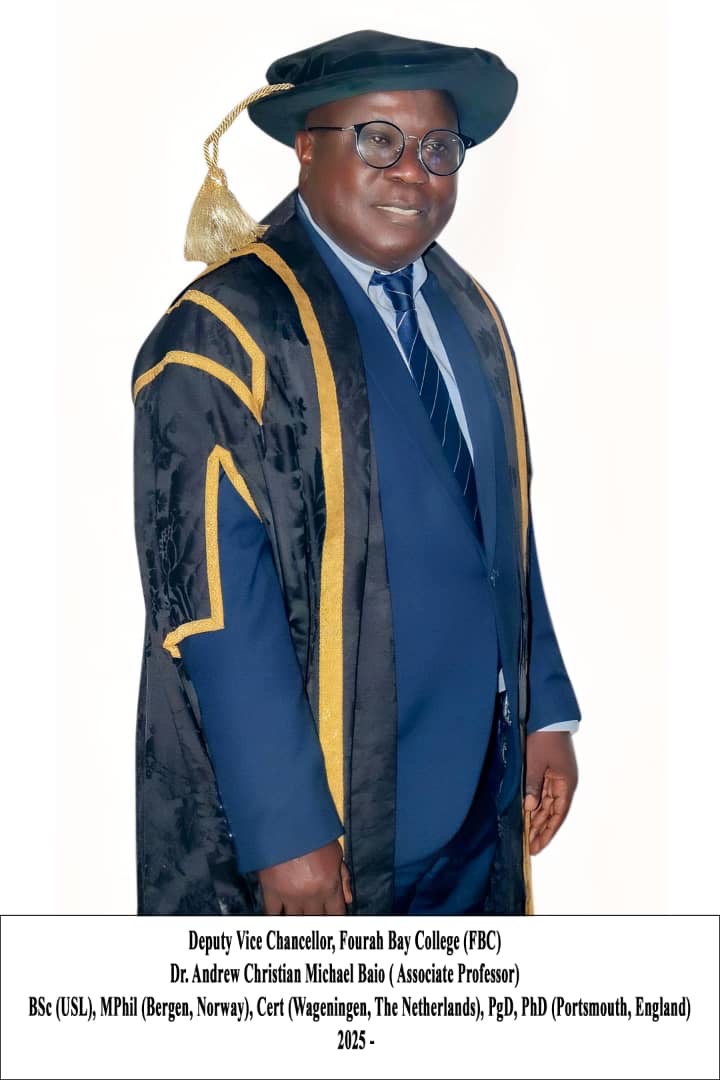 *Fourah Bay College Bicentennial Campaign*  *A Message from the Deputy Vice-Chancellor*  Professor Andrew Baio 