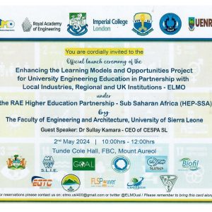 Enhancing the Learning Models and Opportunities Project for University Engineering Education in Partnership with Local Industries, Regional and UK Institutions – ELMO